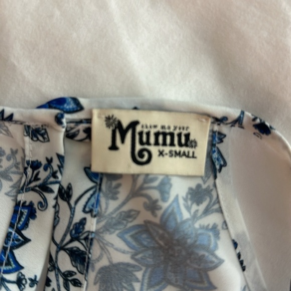 Show Me Your Mumu Blue Floral Salsa Casablanca Selena Maxi Skirt Crop Top Set XS - Picture 14 of 16